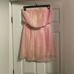 Gypsy 05 Pink Tube Too Flutter Mini Dress-Size Sm